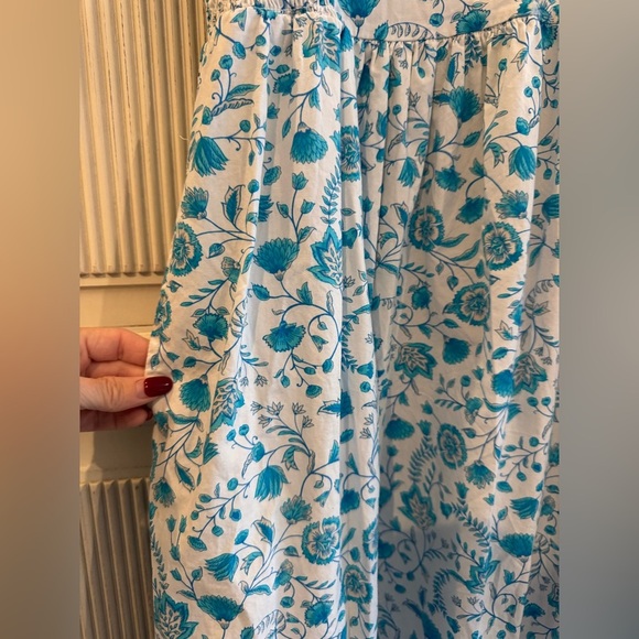 Draper James Blue and White Floral Midi Dress, Small - Picture 5 of 16
